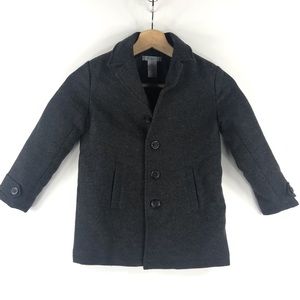Janie & Jack Wool Winter Single Button Coat 3 4